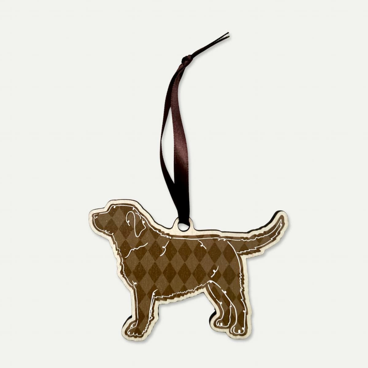 Retriever Hanging Wooden Decoration