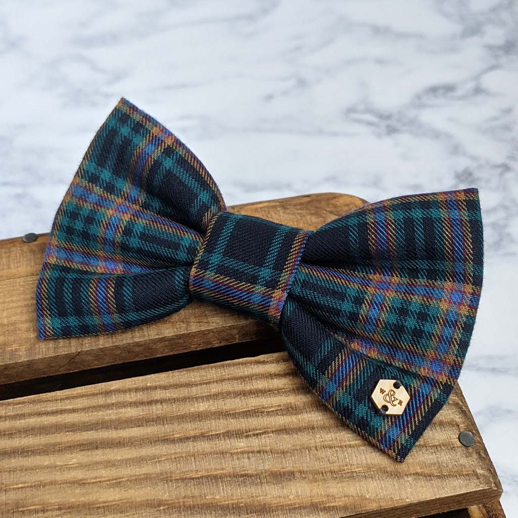 Wren & Rye Multi Tartan Dog Bow Tie