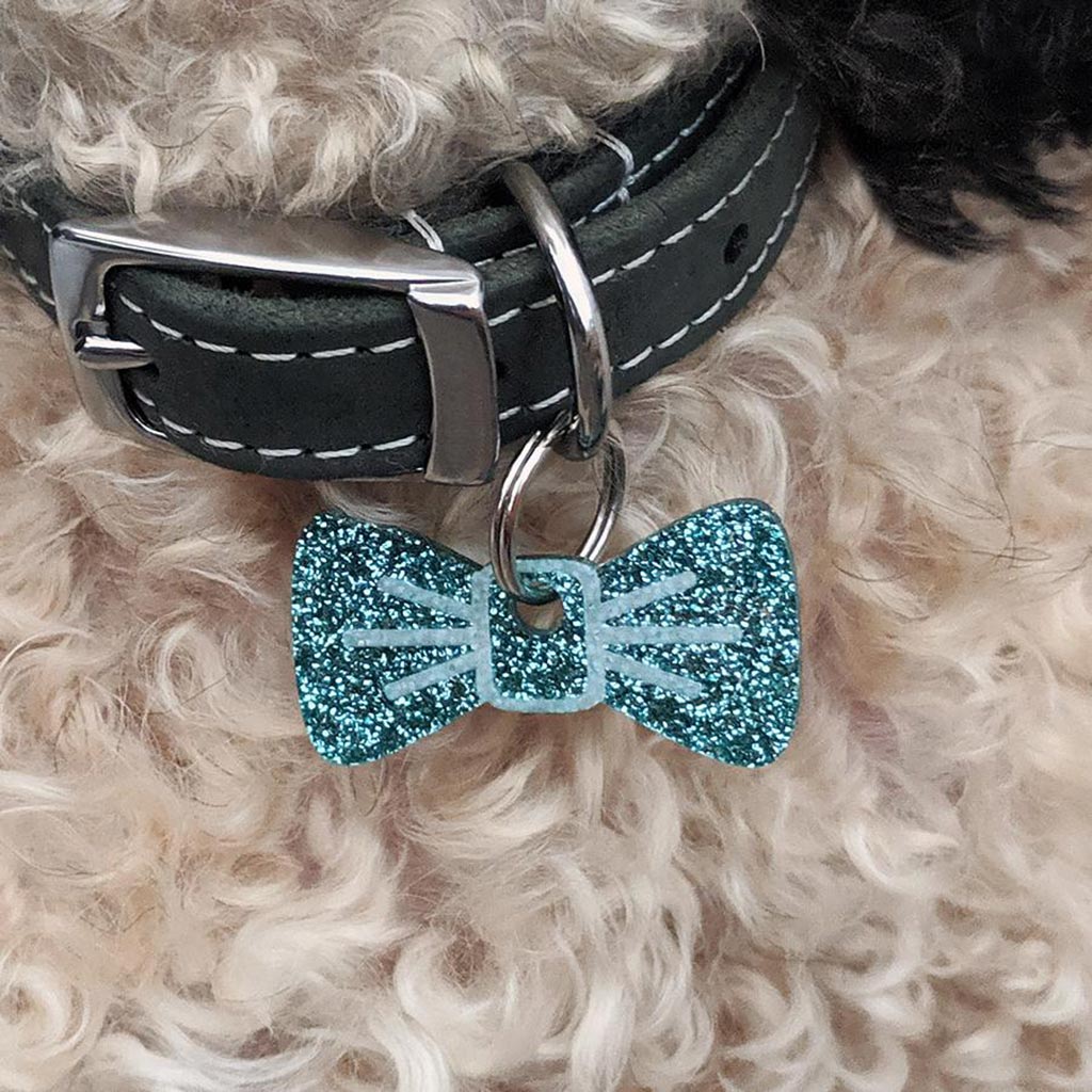 Wren & Rye Ocean Sparkle Pooch & Pooch Parent BowDangle Set