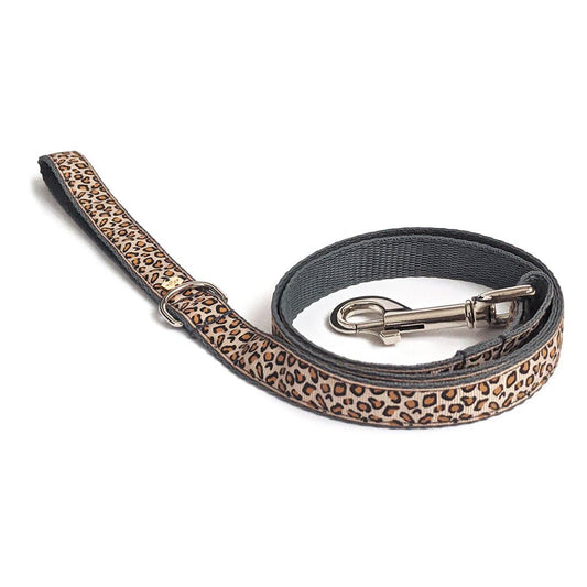 Wren & Rye Tan Leopard Print Dog Lead