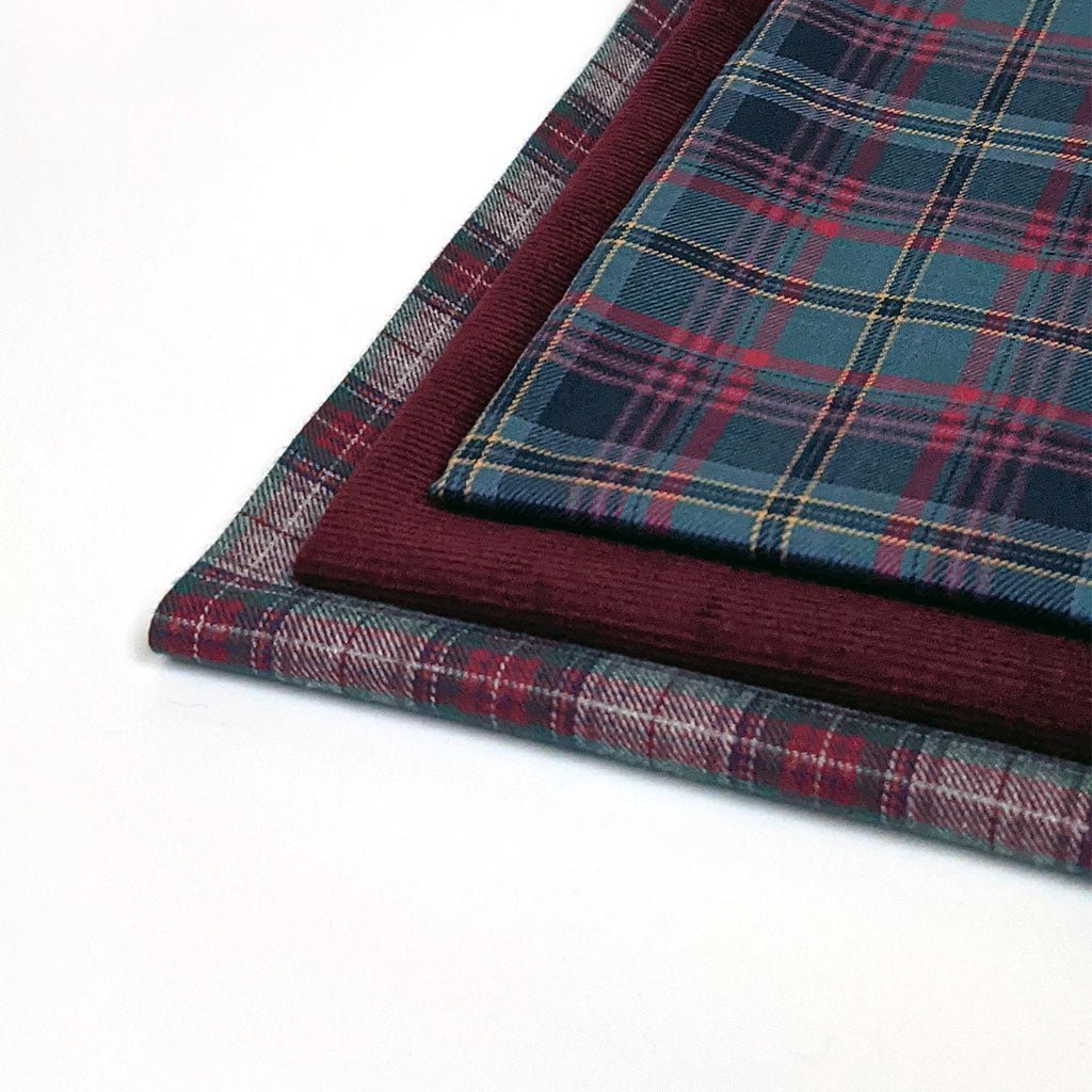 Wren & Rye Wine Corduroy Dog Bow Tie