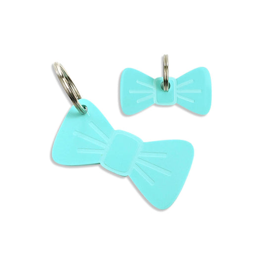 Wren & Rye Aqua Splash Pooch & Pooch Parent BowDangle Set