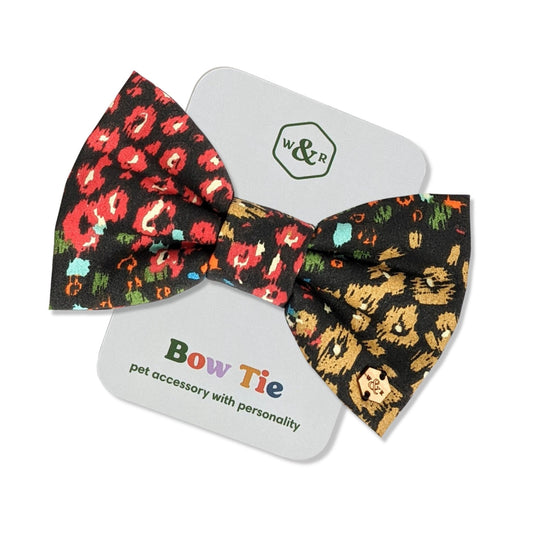 Wren & Rye Autumnal Haze Animal Print Dog Bow Tie