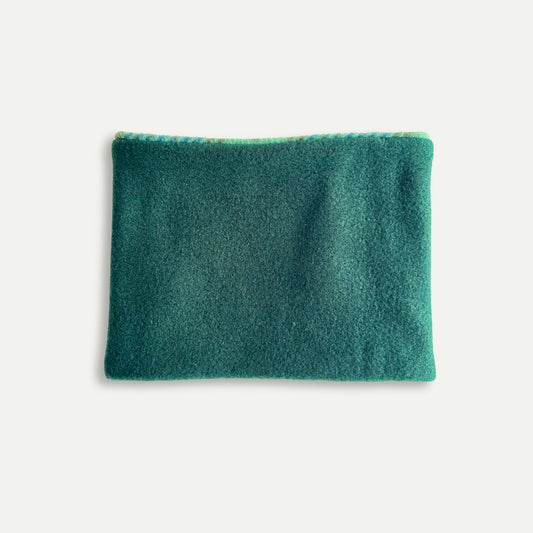 Wren & Rye Blue & Green Tartan Reversible Fleece Pet Snood