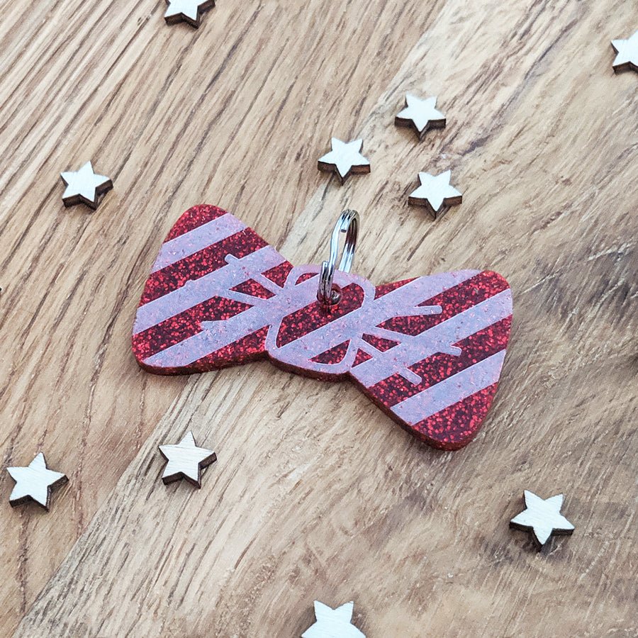 Wren & Rye Candy Stripe BowDangle