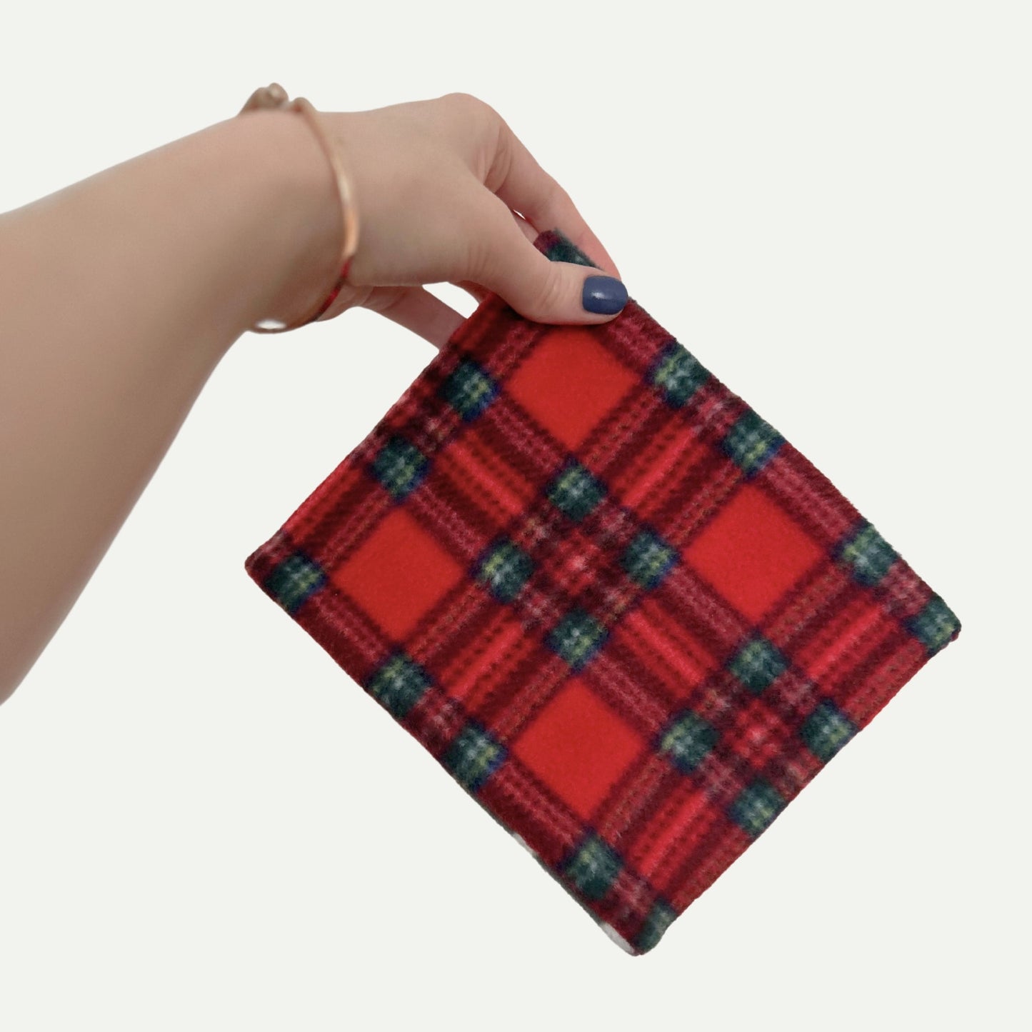 Wren & Rye Classic Red & Black Tartan Reversible Fleece Pet Snood