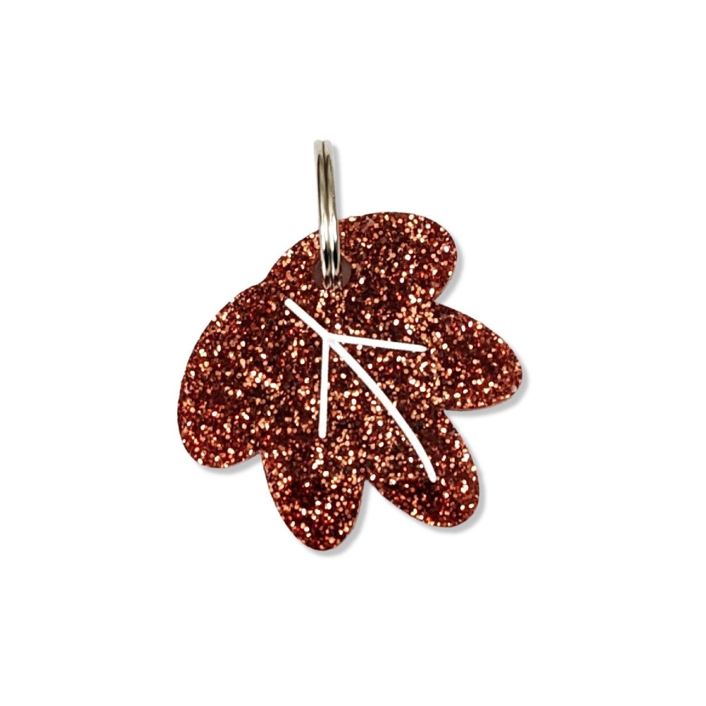 Wren & Rye Copper Glitter Maple Leaf BowDangle