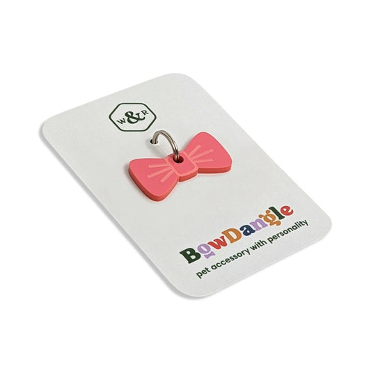 Wren & Rye Coral Blossom Mini BowDangle