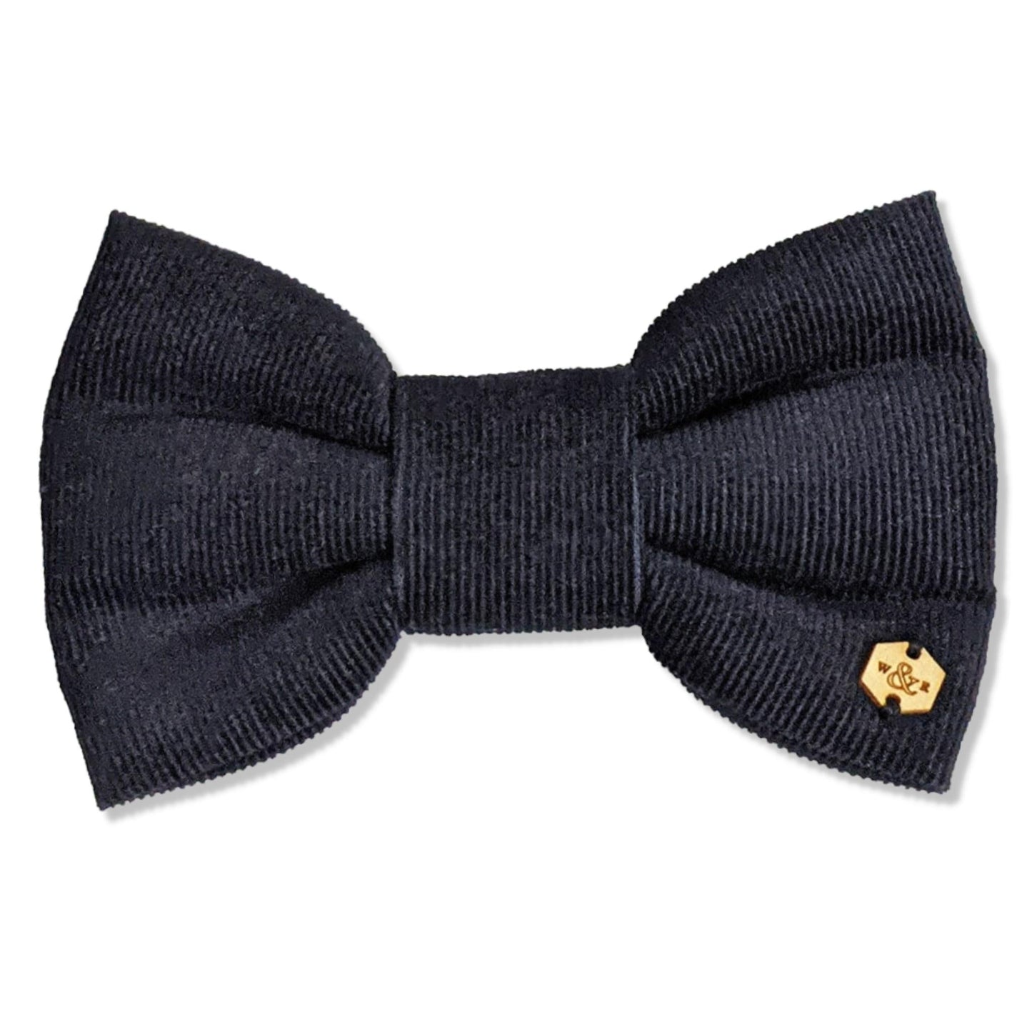 Wren & Rye Deep Navy Corduroy Dog Bow Tie