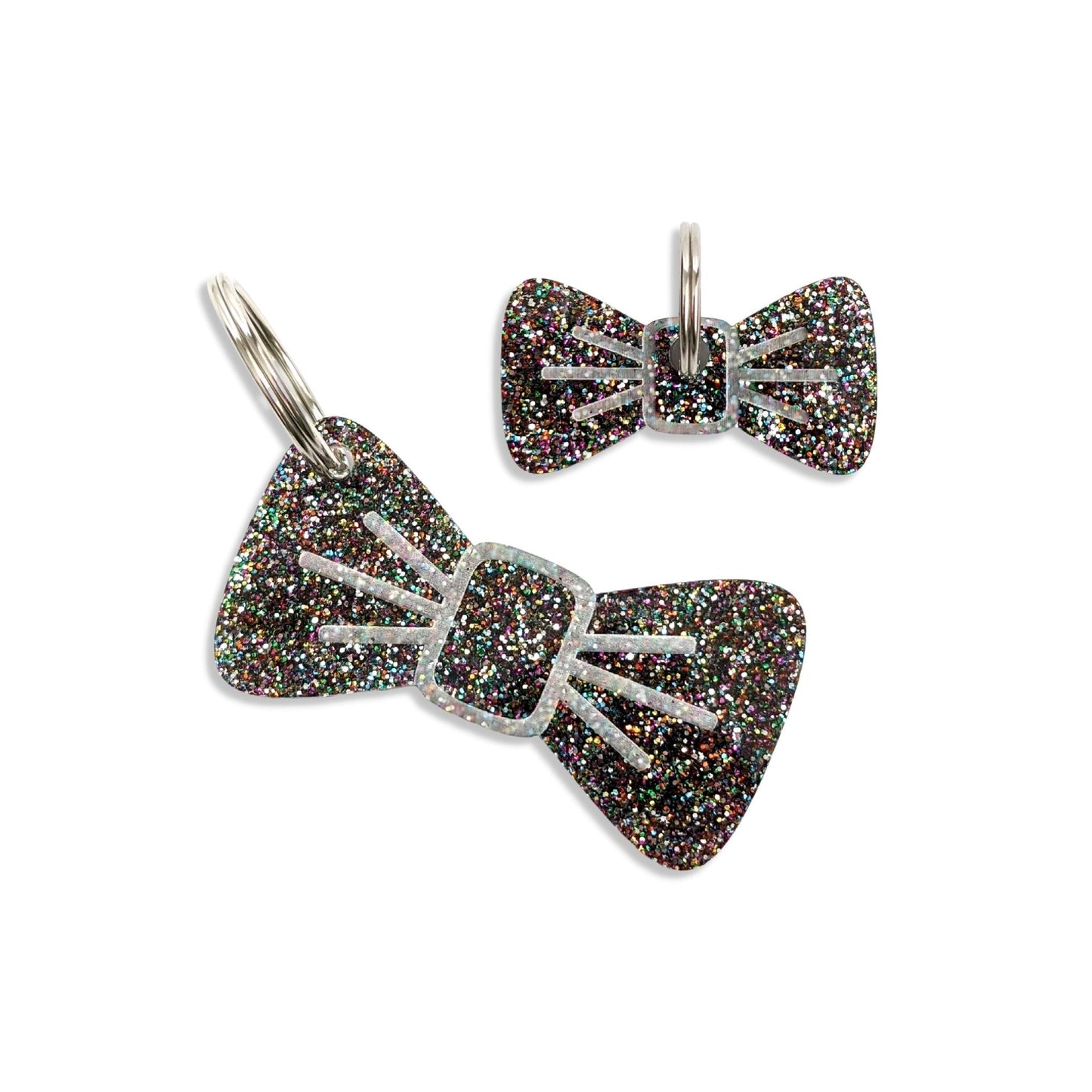 Wren & Rye Disco Rainbow Pooch & Pooch Parent BowDangle Set