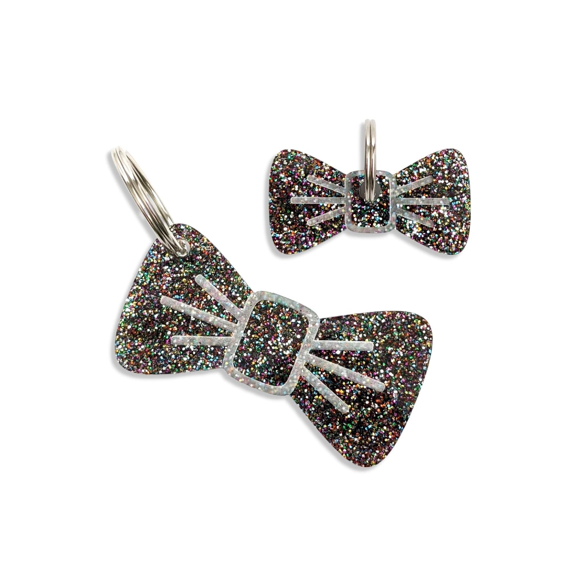 Wren & Rye Disco Rainbow Pooch & Pooch Parent BowDangle Set