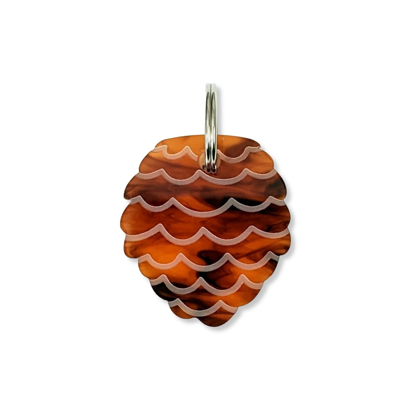 Wren & Rye Fall Marble Pine Cone BowDangle