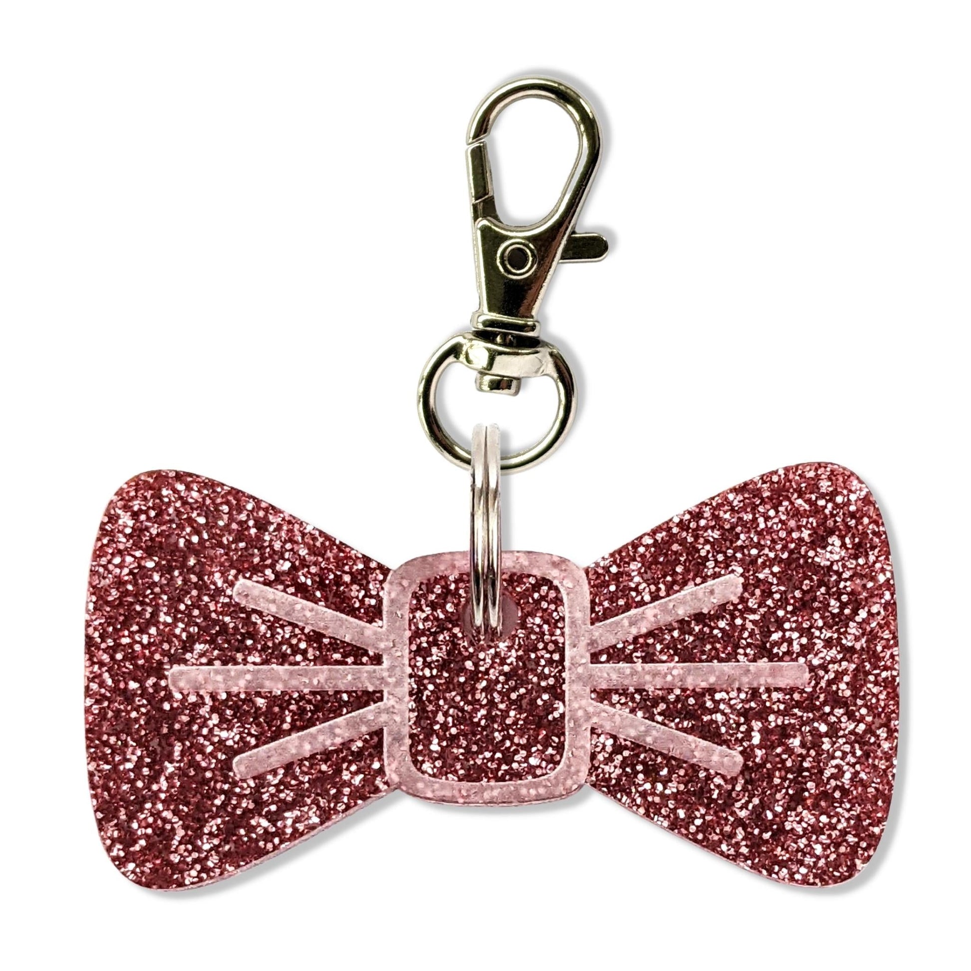 Wren & Rye Flamingo Glitter BowDangle