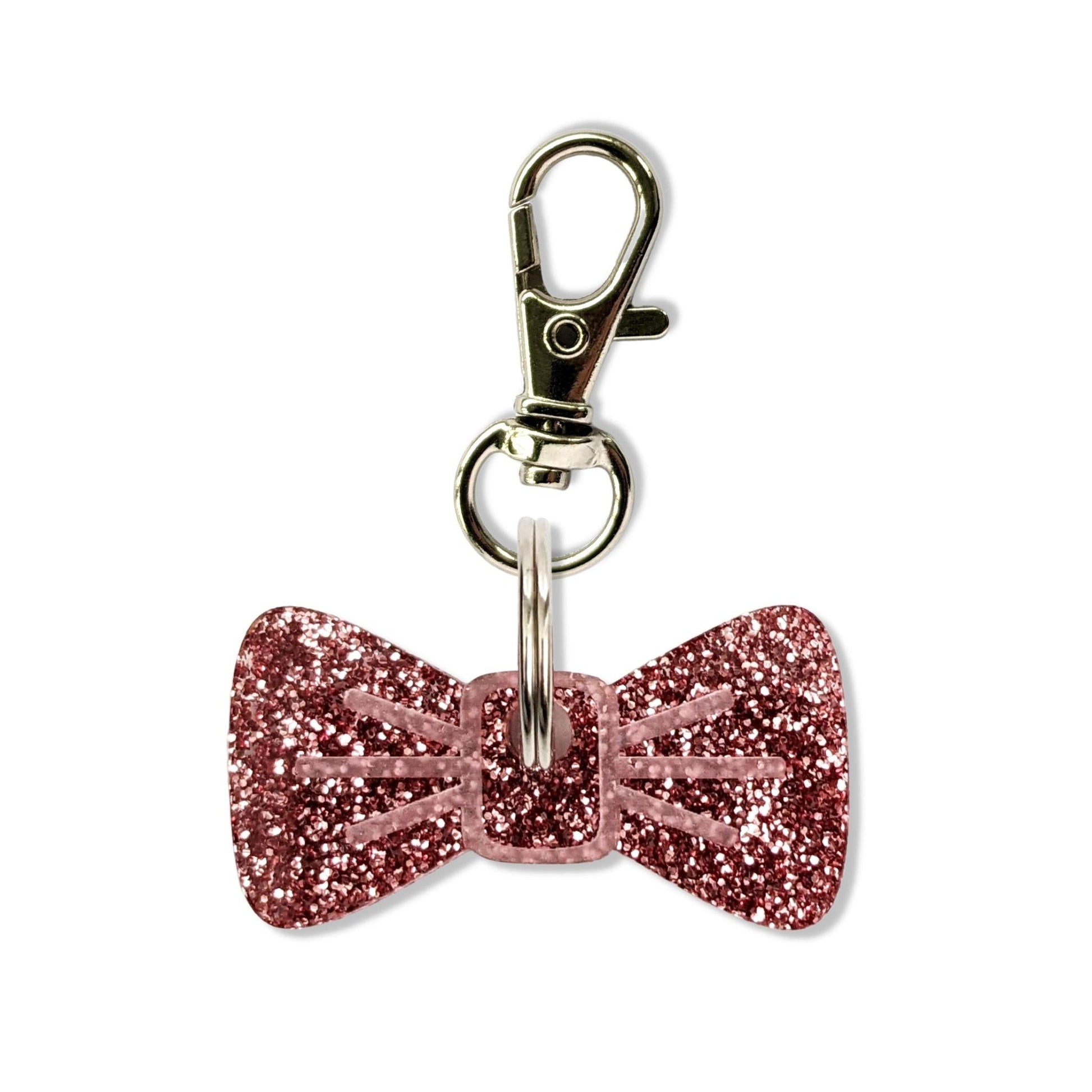 Wren & Rye Flamingo Glitter Mini BowDangle