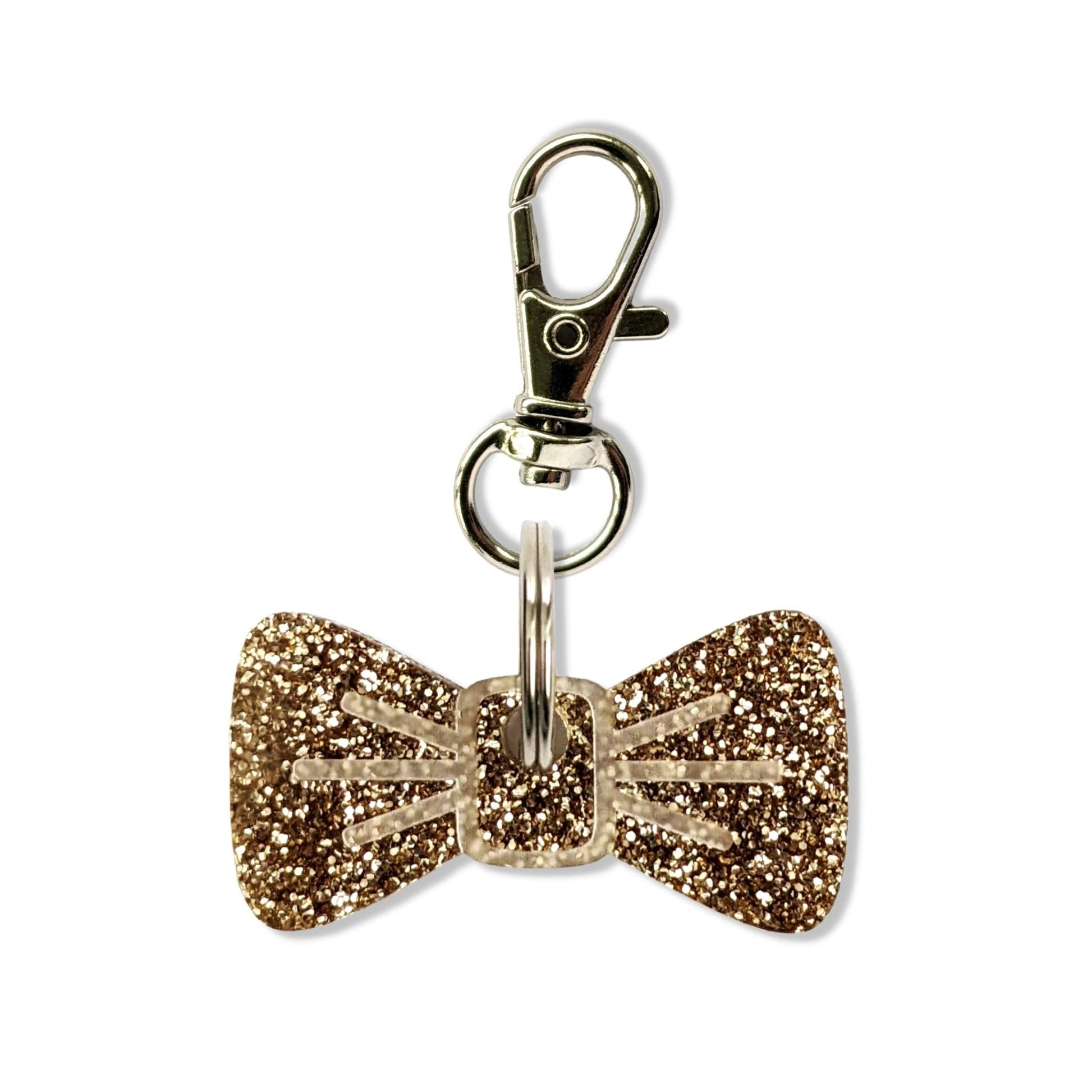 Wren & Rye Gold Glitter Mini BowDangle