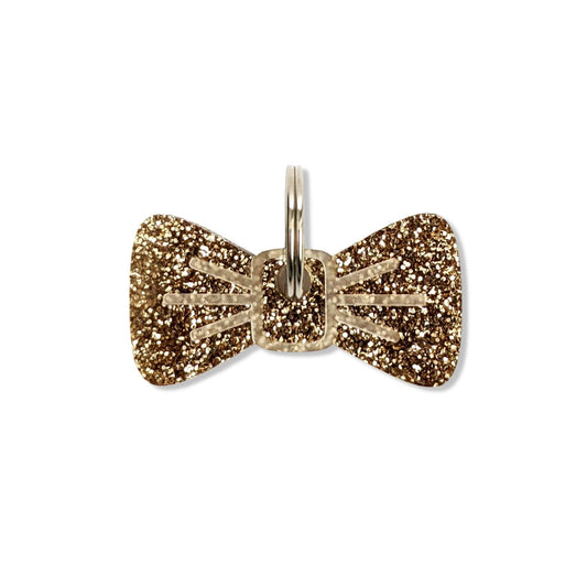 Wren & Rye Gold Glitter Mini BowDangle