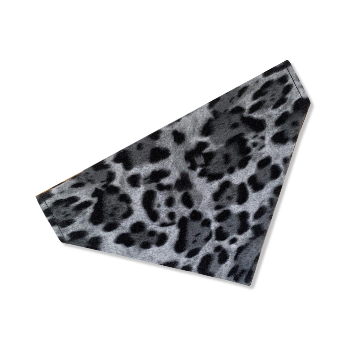 Wren & Rye Grey Tan Leopard Reversible Bandana