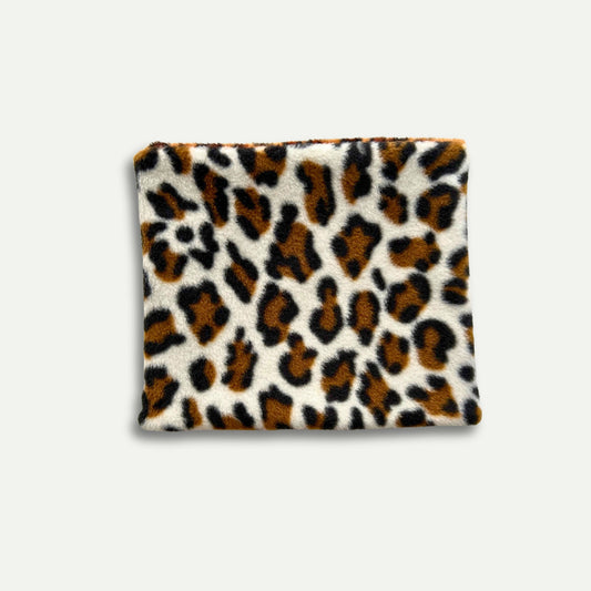 Wren & Rye Lovely Leopard Reversible Fleece Pet Snood