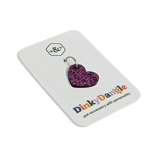 Wren & Rye Magenta Heart DinkyDangle