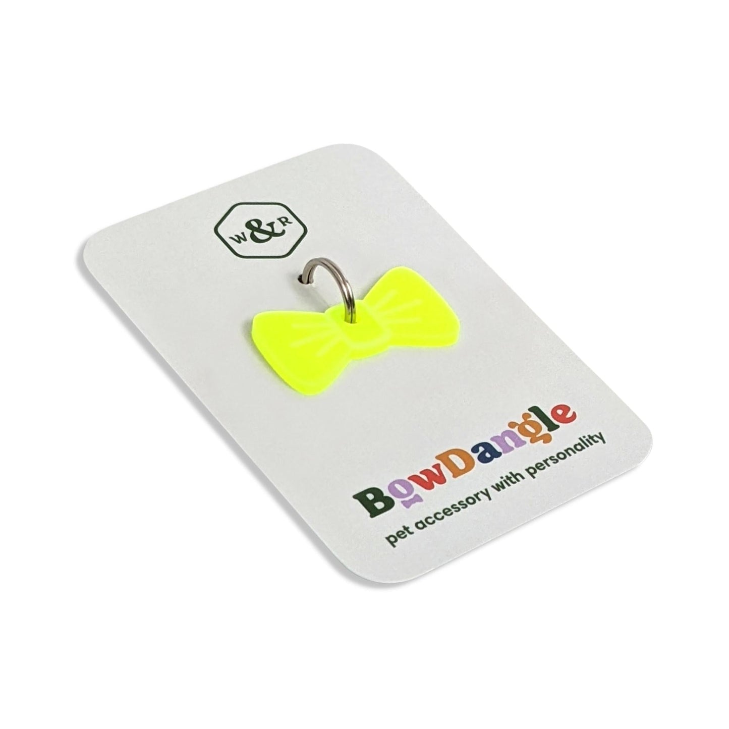 Wren & Rye Neon Yellow Mini BowDangle