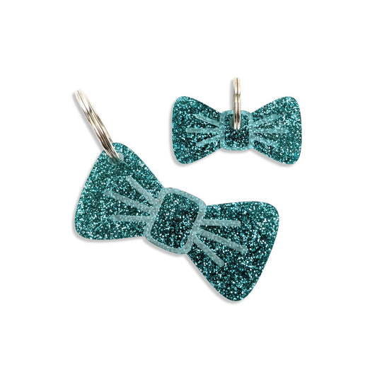 Wren & Rye Ocean Sparkle Pooch & Pooch Parent BowDangle Set