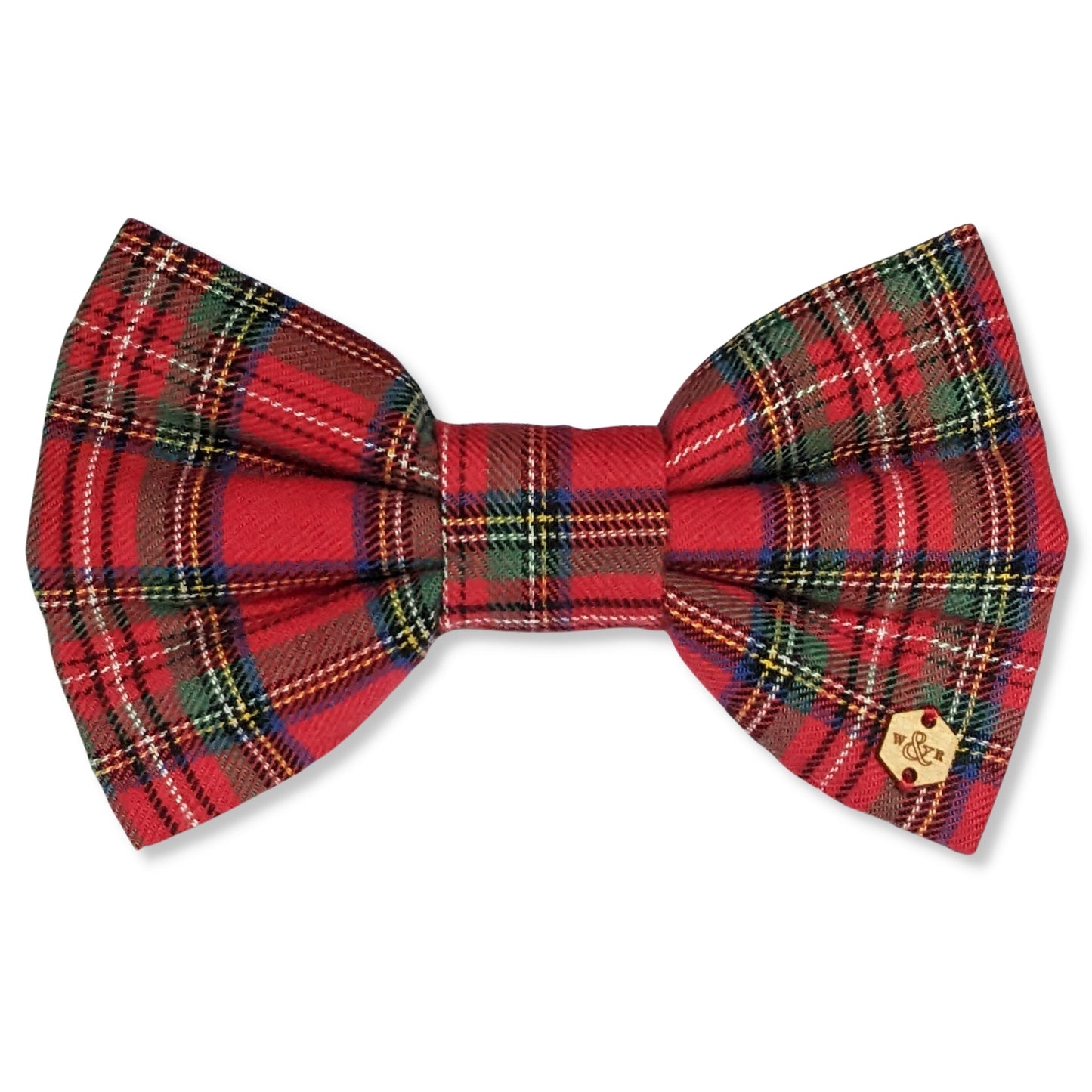 Wren & Rye Red and Green Tartan Dog Bow Tie