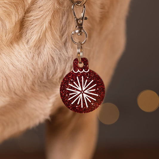 Wren & Rye Red Retro Pawble BowDangle