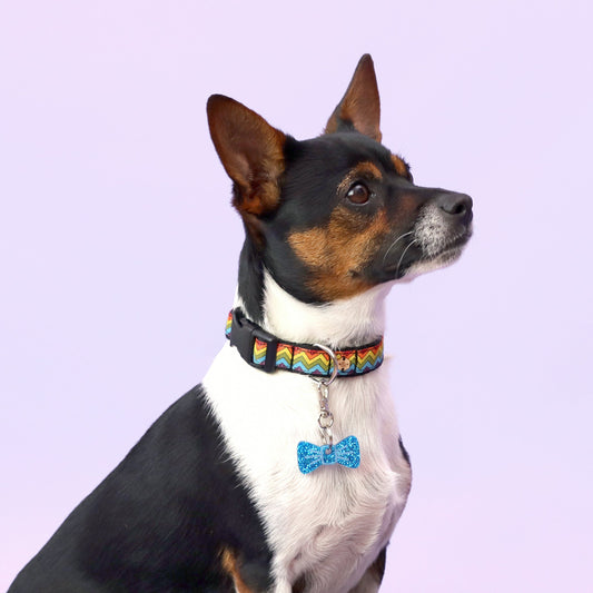 Wren & Rye Sapphire Glitter Mini BowDangle