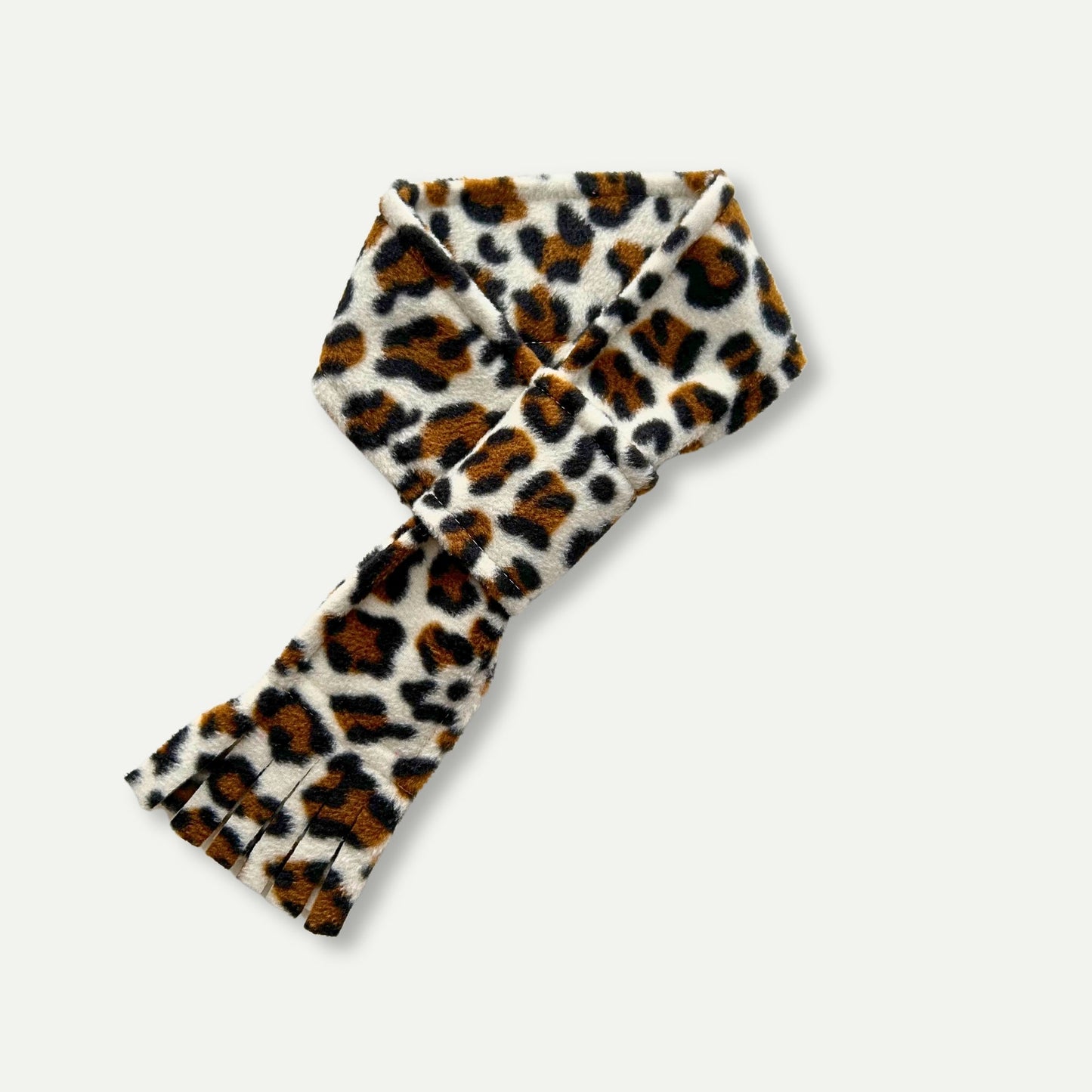 Wren & Rye Snow Leopard Fleece Pet Scarf