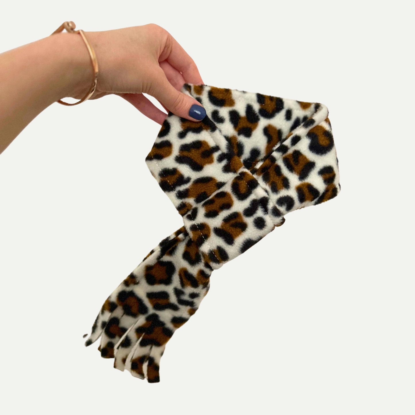 Wren & Rye Snow Leopard Fleece Pet Scarf