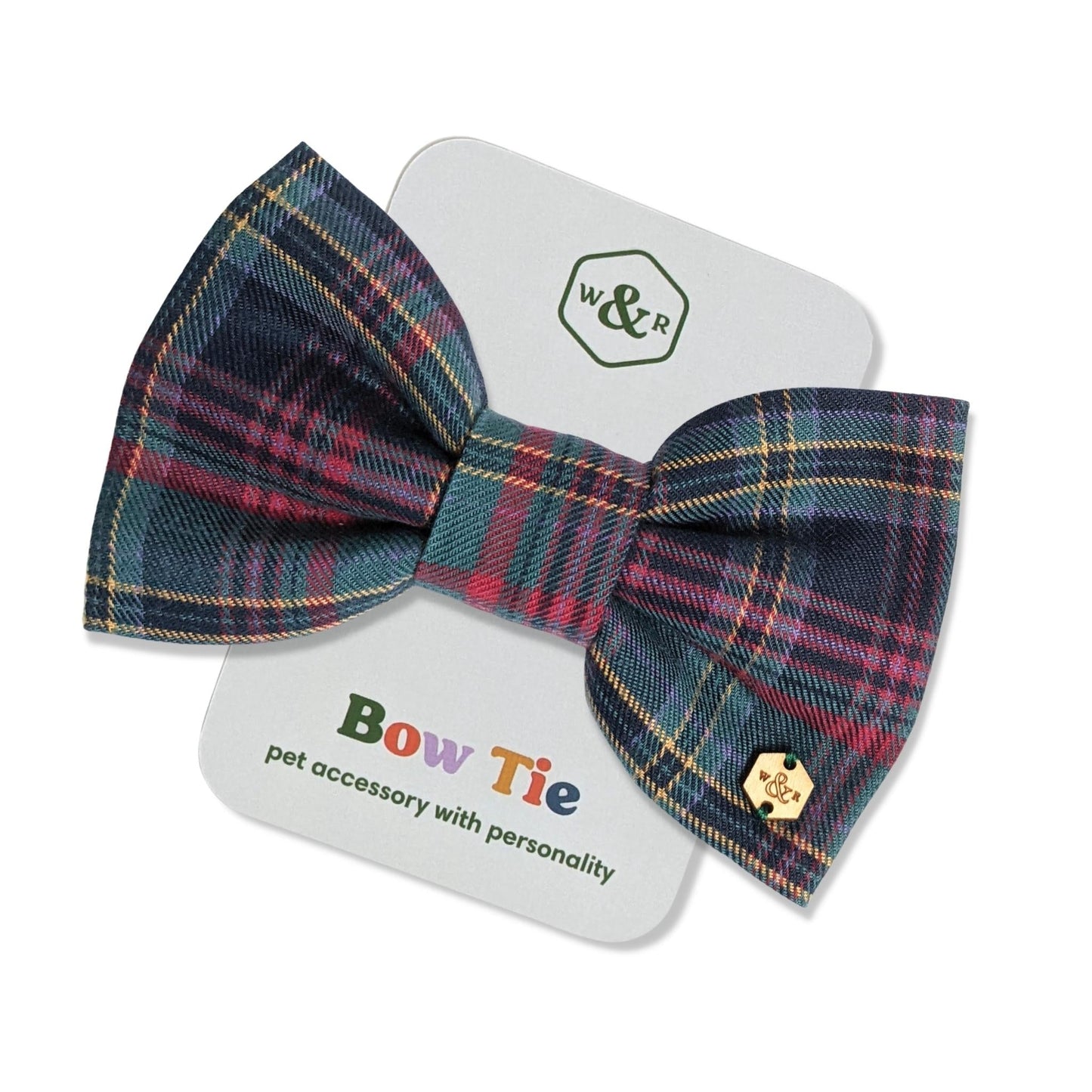 Wren & Rye Winter Tartan Dog Bow Tie