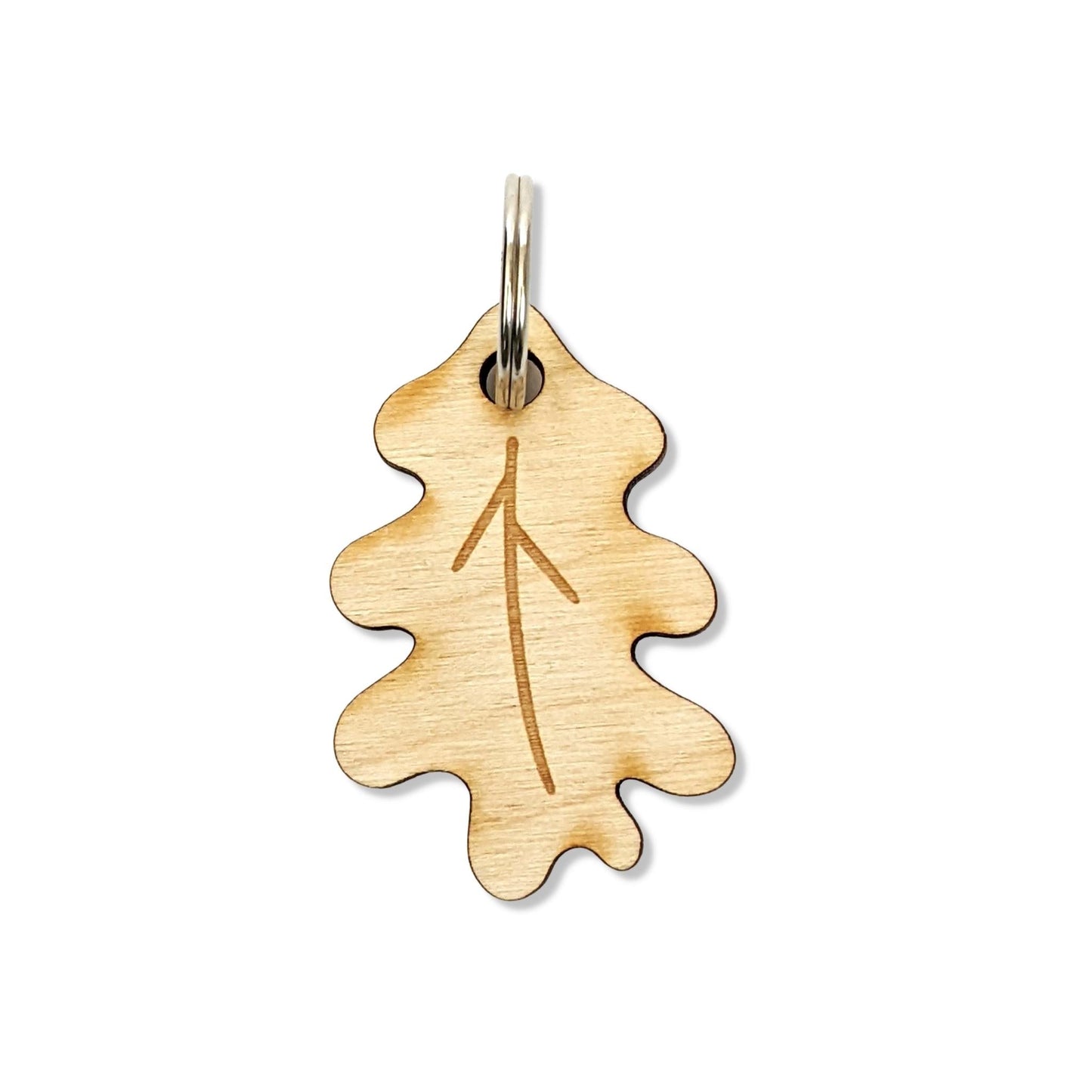 Wren & Rye Wood Oak Leaf BowDangle