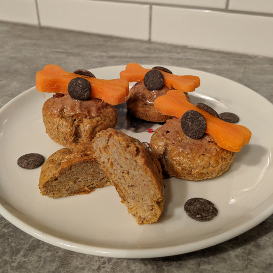 Carrot-Nut Pup Cakes - Wren & Rye