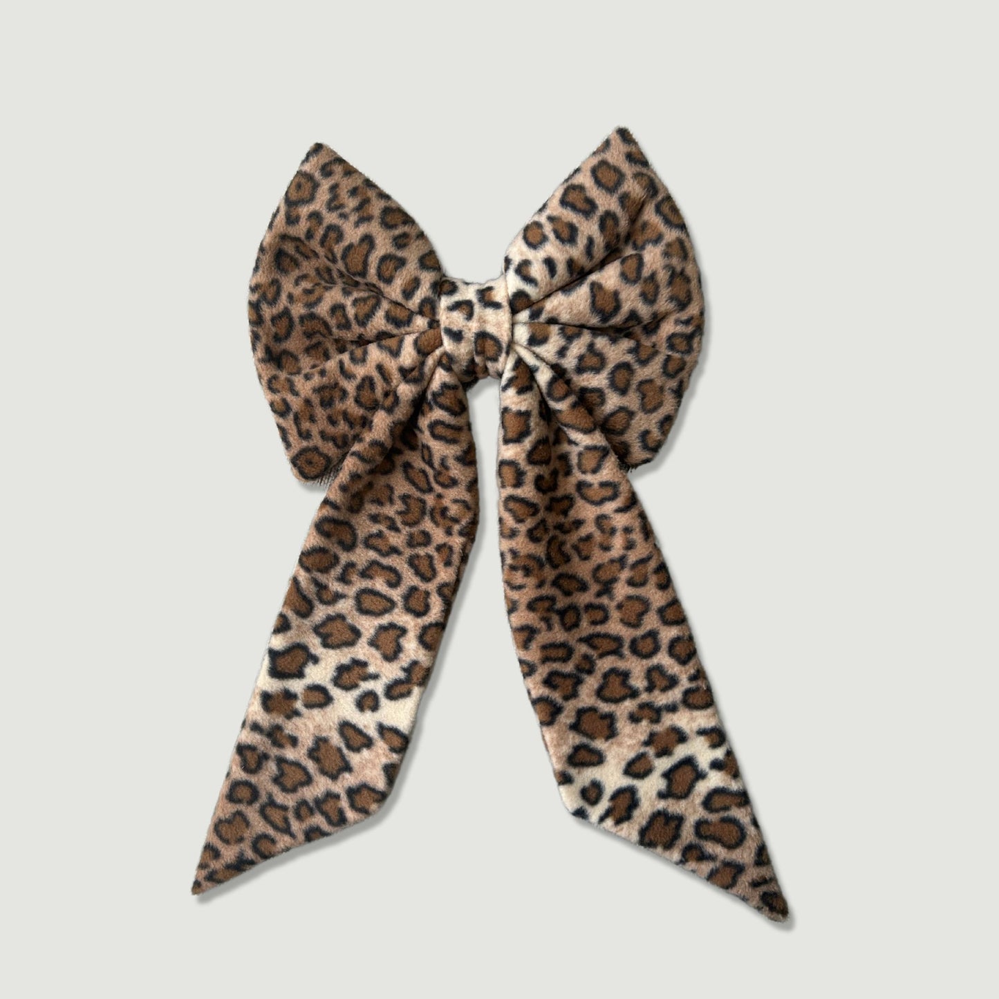 Lovely Leopard Fleece Home Decor BIG Bow