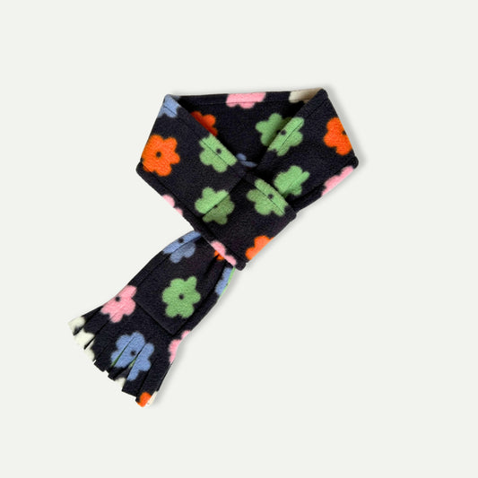 Flower Power Fleece Pet Scarf