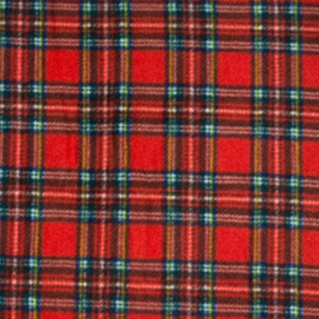 Red Tartan Fleece Home Decor BIG Bow