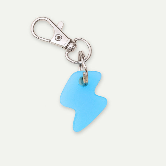 *Glow* in the Dark Bright Blue Bolt DinkyDangle