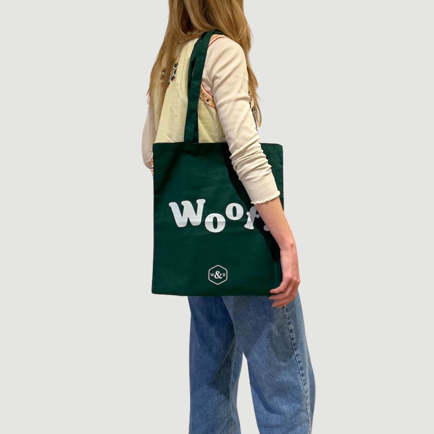 Woof Tote Bag - Green