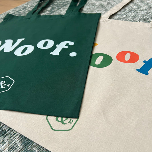 Woof Tote Bag - Multi Sand