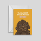 Poodle Pooch Parent Greeting Card