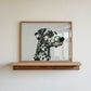 Dotty Dalmatian Illustration Art Print – A5