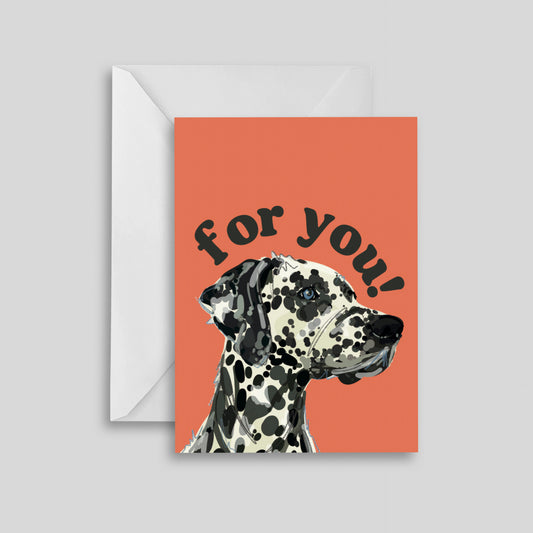 Dotty for You Dalmatian Greeting Card