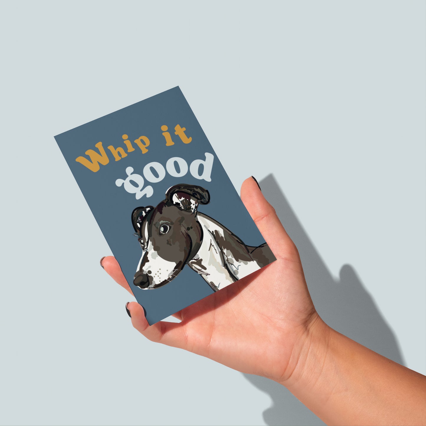 Whip it Good Whippet Greeting Card