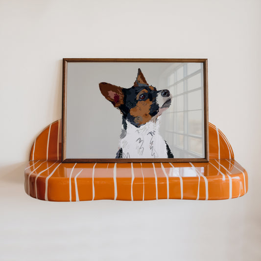 Jack Russell Terrier Art Print – A5