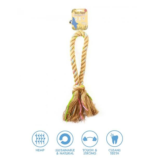 Wren & Rye Beco Pets Hemp Ring Rope Dog Toy Small