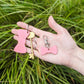Wren & Rye Coral Blossom Pooch & Pooch Parent BowDangle Set