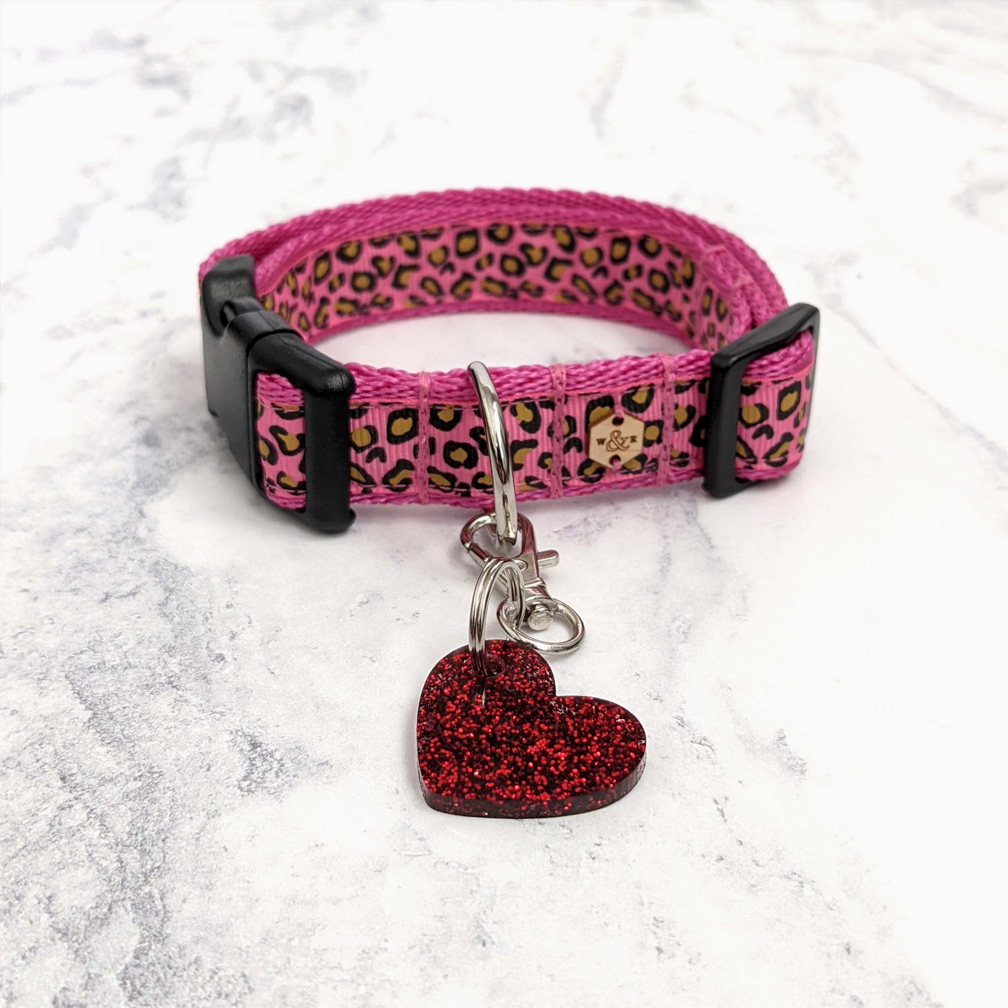 Cheetah print dog on sale collar