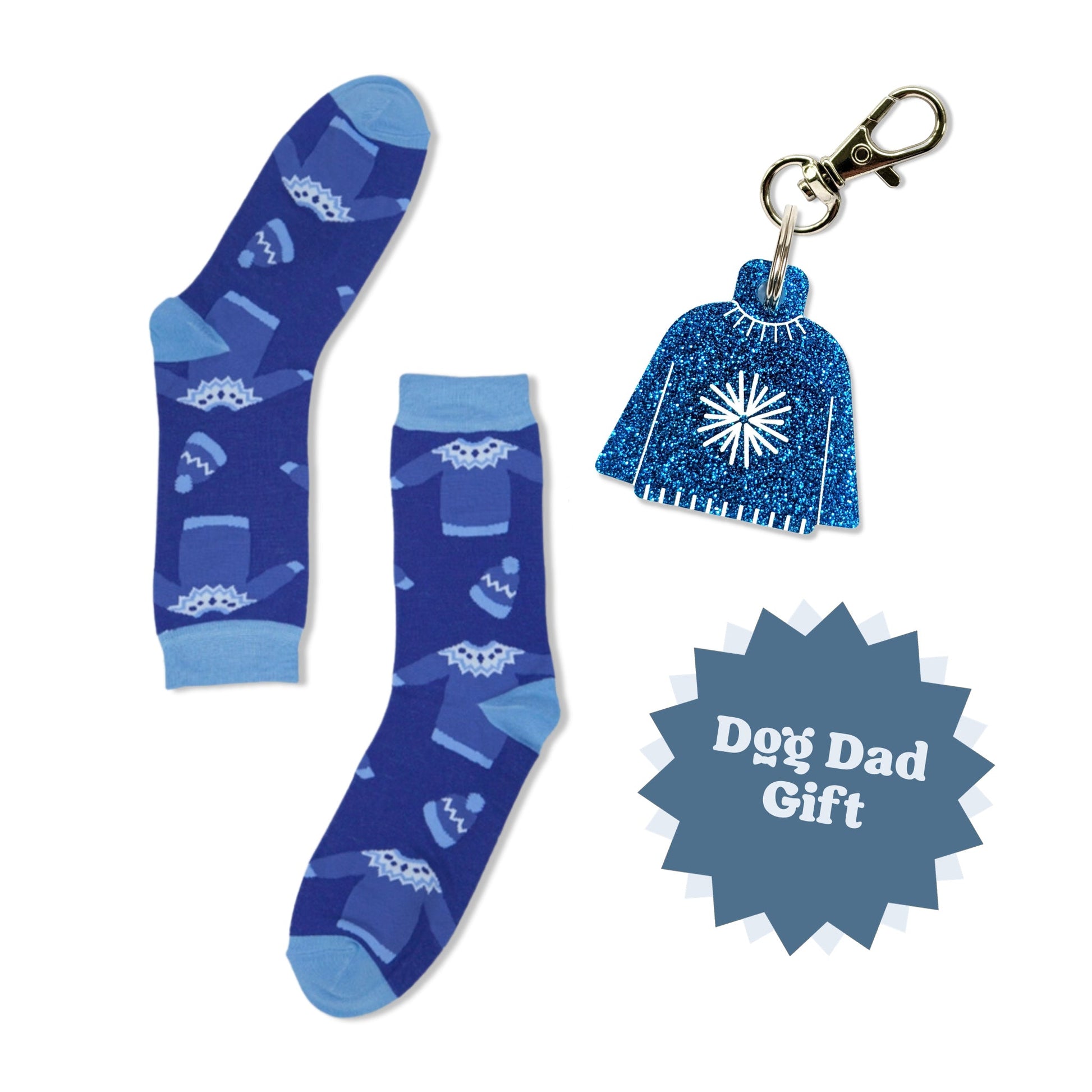 Wren & Rye Blue Jumper Gift Set - Dog Dad