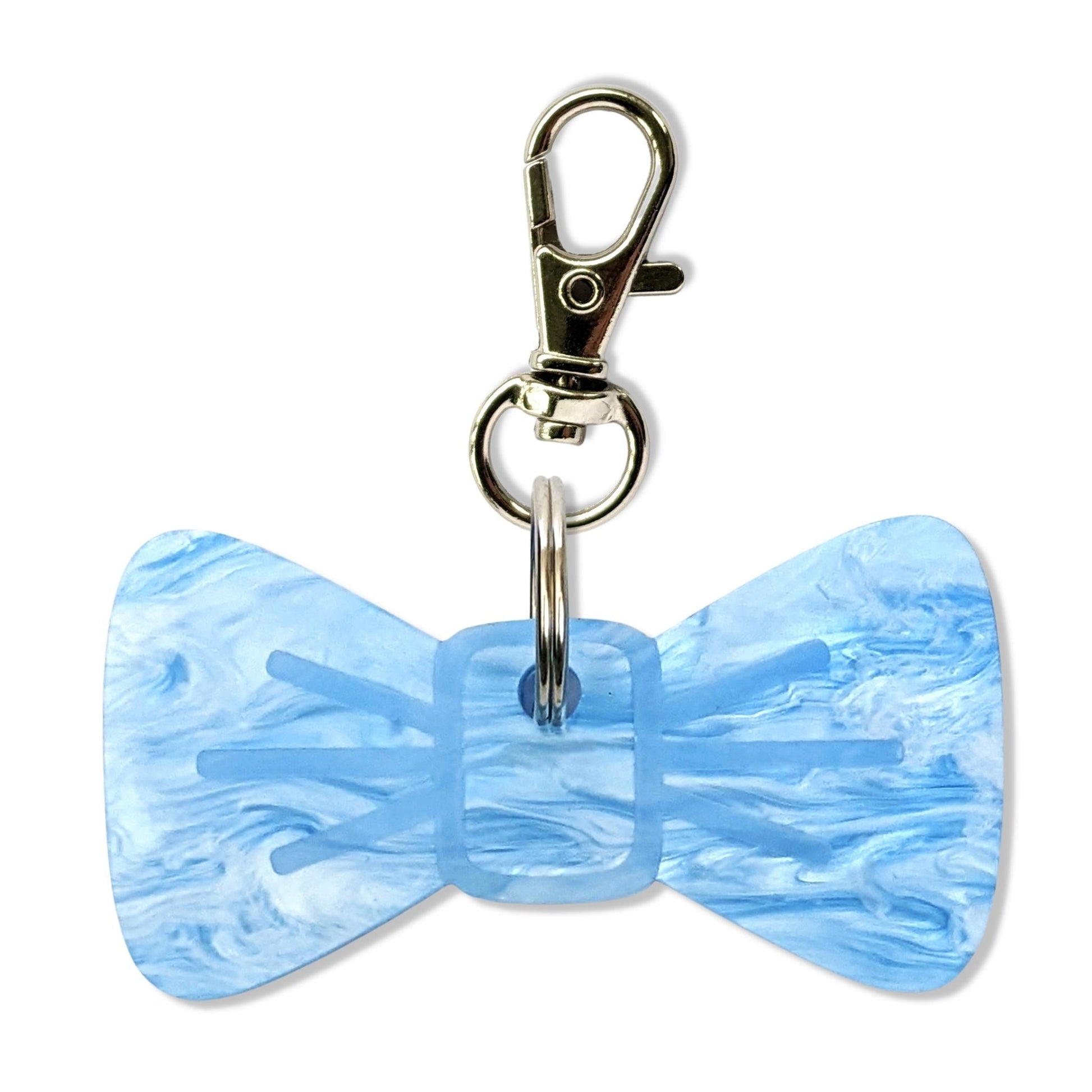 Wren & Rye *DISCONTINUED* Azure Marble BowDangle