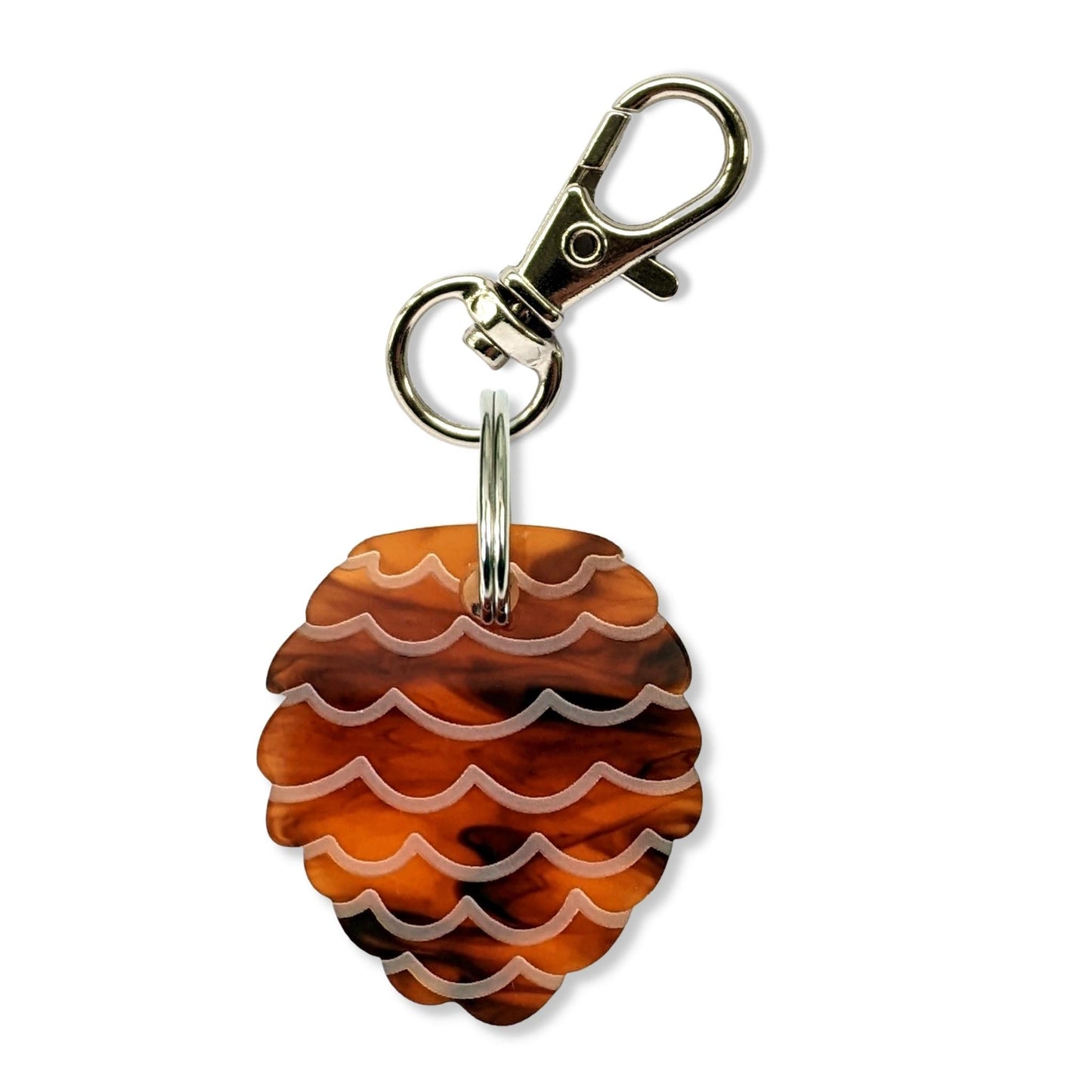 Wren & Rye Fall Marble Pine Cone BowDangle